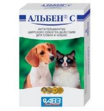 Альбен С 6 табл. для кошек и собак