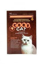 Good Cat Мультивитаминное лакомcтво со вкусом "Норвежского лосося" д/кошек 90 табл.