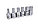 1/2" Набор головок-6-гранников для маслосливных пробок 6 предметов (8,10,12,14,17,19) на планке Forsage F-4063, фото 2