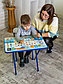 Детская мебель Дэми АЛФАВИТ синий стол и стул, фото 6