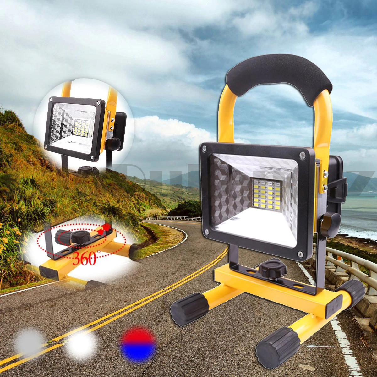 Прожектор Led Flood Light 8011 200 W аккумуляторная 4 режима свечения - фото 3 - id-p101161869