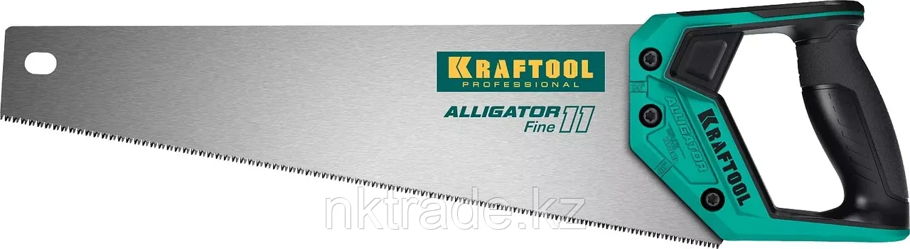 Ножовка для точного реза "Alligator Fine 11", 400 мм, 11 TPI 3D зуб, KRAFTOOL, фото 1