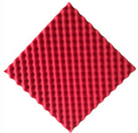 Акустический поролон Волна 50*50*3,3 (Красный), фото 1