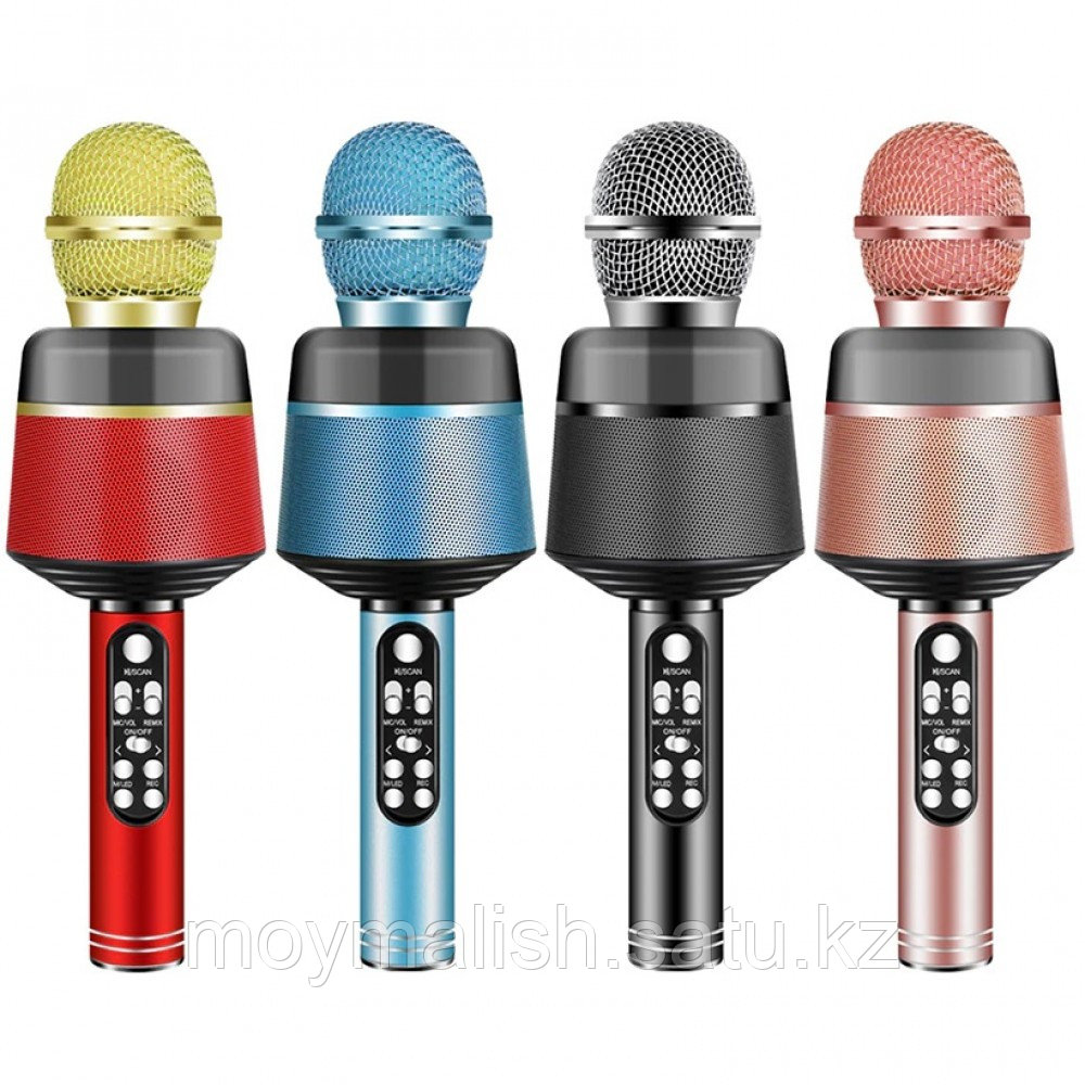 БЕСПРОВОДНОЙ Микрофон караоке Q008 Magic Karaoke c Bluetooth/FM (Цвета в ассортименте) - фото 1 - id-p101162588