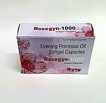 Масло вечерней примулы Rosegyn-1000mg, 30 капсул, для женской красоты и здоровья