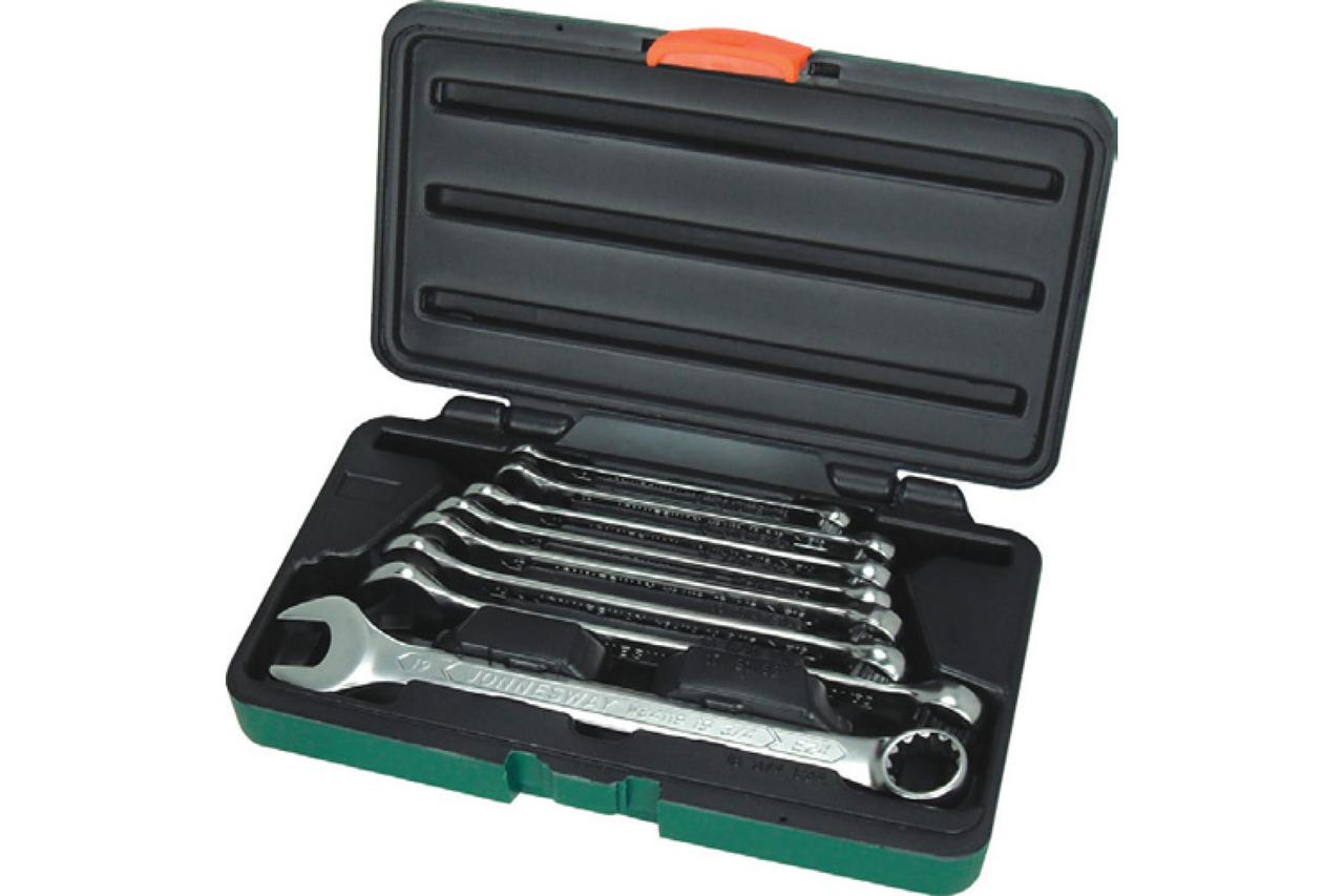 Набор ключей гаечных комбинированных с профилем SUPER TECH в кейсе, 8-19 мм, 8 предметов W84108S