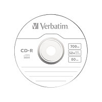 Диск CD-R Verbatim (43437) 700MB 10штук, незаписанный