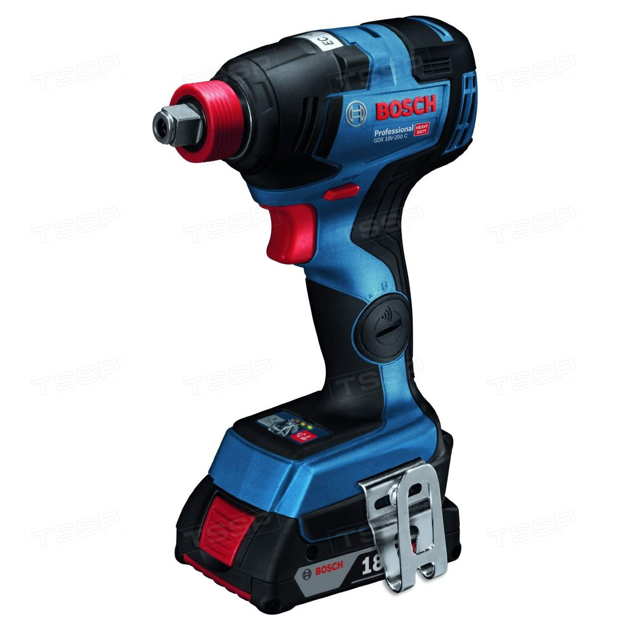 Бесщеточный аккумуляторный ударный гайковёрт Bosch GDX 18V-200 C Professional 06019G4201, фото 1