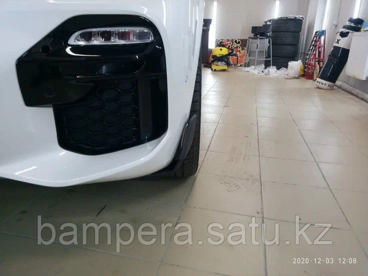 Элероны переднего бампера "M Perfomance" (черный глянцевый пластик) для BMW Х5 G05 2018-... - фото 2 - id-p101168690
