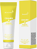 Beaumiq Пенка для умывания с комплексом керамидов и пробиотиков Ceramide&Probiotic Cleansing Foam 120мл