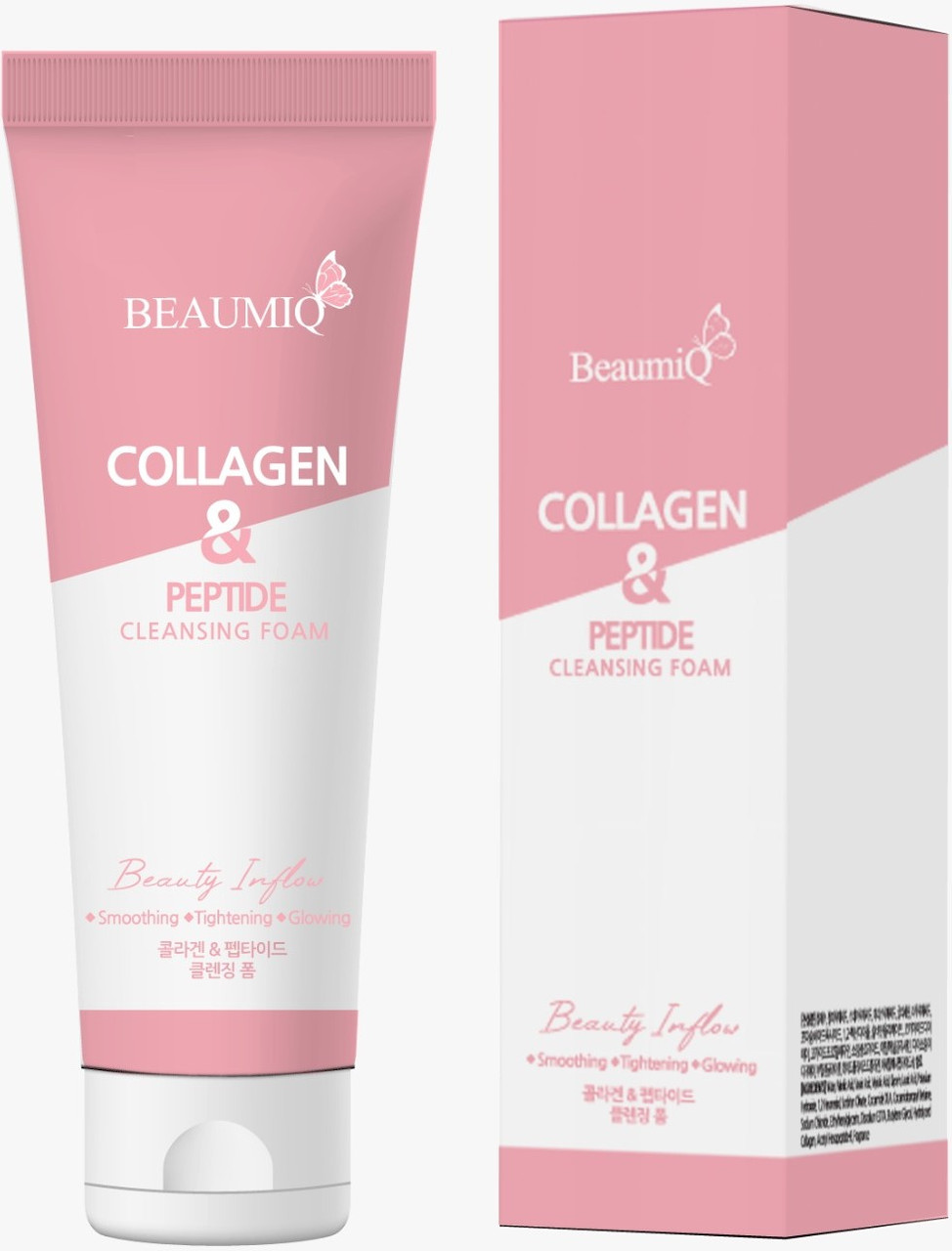 Beaumiq Пенка для умывания с комплексом коллагена и пептидов Collagen & Peptide Cleansing Foam / 120 мл.