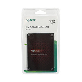 SSD 512GB Apacer AS350X, SATA3 R560Mb/s, W540MB/s, AP512GAS350XR-1