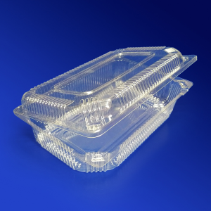 Kazakhstan Контейнер пластиковый 1200мл PET прозрачный с нераздельной крышкой 18,9х11,7х5,6см 300 шт/кор