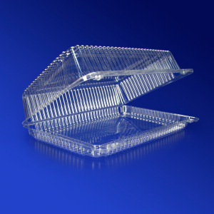 Kazakhstan Контейнер пластиковый 2700мл PET прозрачный с нераздельной крышкой 25,1х16,6х6,5см 200 шт/кор