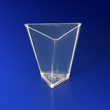 Аэроснаб Мини-сервиз чашка Треугольник PS 70мл 6,7х6,7см h6,5см 25шт/уп