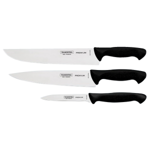 Бразилия Набор ножей 3 предмета Premium черный