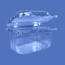 Kazakhstan Контейнер пластиковый    250мл PET прозрачный с нераздельной крышкой перфорация 12,5х9,5х7,5см внеш