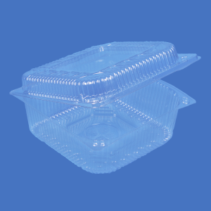 Kazakhstan Контейнер пластиковый 1350мл PET прозрачный с нераздельной крышкой 15,3х15,3х7,0см внешн 400 шт/кор