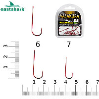 Крючки Round Red VASAKURA № 6 (уп/10 шт)