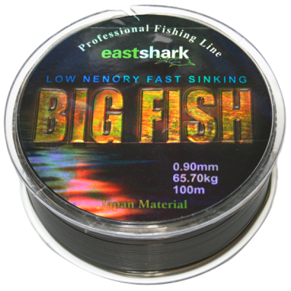 Леска BIG Fish 0,7 100 м чёрная (46,5 кг) - фото 1 - id-p101124205