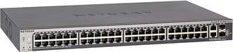 GS752TXS Netgear Prosafe 52-портовый гигабитный коммутатор, включающий 4x 10GE SFP + интеллектуальный