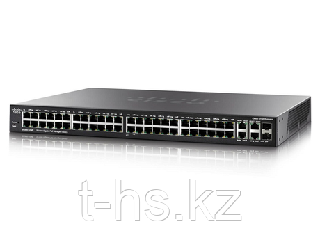 Cisco Small Business SG300-52MP Managed L3 Switch - 50 PoE + Ethernet портов и 2 комбинированных гигабитных SF