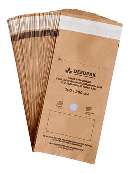 DEZUPAK Крафт-пакеты 100х200 (коричневые),100 шт.