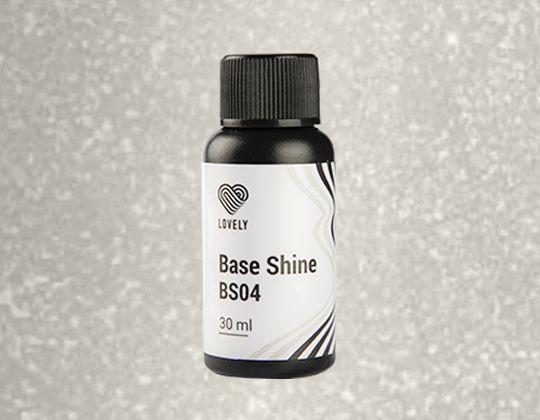 База камуфлирующая с шиммером Base Shine Lovely, оттенок молочный BS04, 30 ml