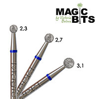 Magic bits алмаз шарлары орташа абразивті 2,3 мм (табиғи гауһар) орташа