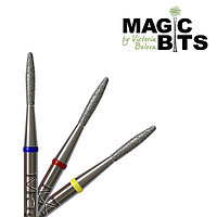 Magic bits алмазное пламя 1.8 мм круглый кончик (натуральный алмаз) средне-мягкий
