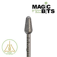 Magic bits гранатовый бутон средне-мягкого абразива 4 мм (спб) средне-мягкий