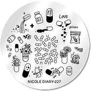 Пластина для стемпинга Nicole Diary 5*5 см 51565 ND-227, фото 3