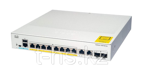 Управляемый коммутатор Cisco Catalyst 1000-8P-E-2G-L - 4 порта PoE + Ethernet, 4 порта Ethernet