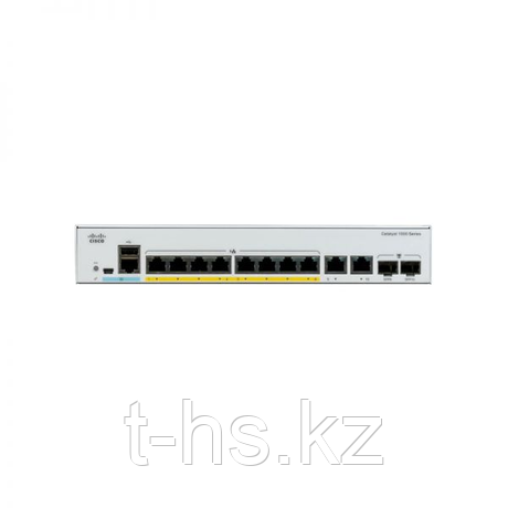 Управляемый коммутатор Cisco Catalyst 1000-8P-E-2G-L - 4 порта PoE + Ethernet, 4 порта Ethernet