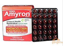 Амирон для повышения гемоглобина и железа в крови (Amyron tablets AIMIL), 1 блистер - 30 таб