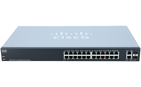 Управляемый коммутатор Cisco Small Business Smart Plus SG220-26P - 4 порта POE + Ethernet и 20 портов POE Ethe