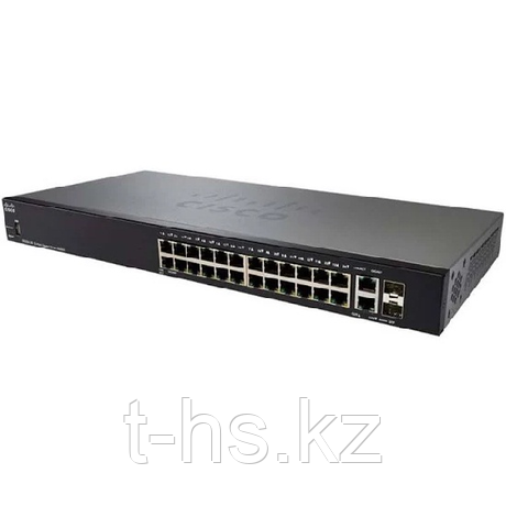 Управляемый коммутатор Cisco Small Business SG250-26 - 24 порта Ethernet и 2 комбинированных гигабитных порта