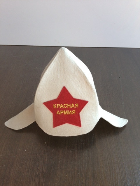 Шляпа Буденовка Красная Армия белая