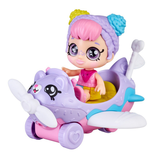 Игрушка Кинди Кидс 39760 Набор Мини-кукла Рэйнбоу Кейт с самолетом