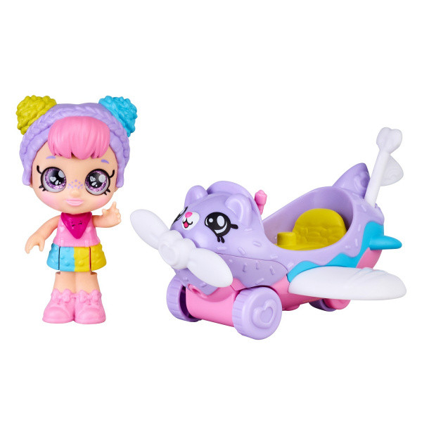 Игрушка Кинди Кидс 39760 Набор Мини-кукла Рэйнбоу Кейт с самолетом