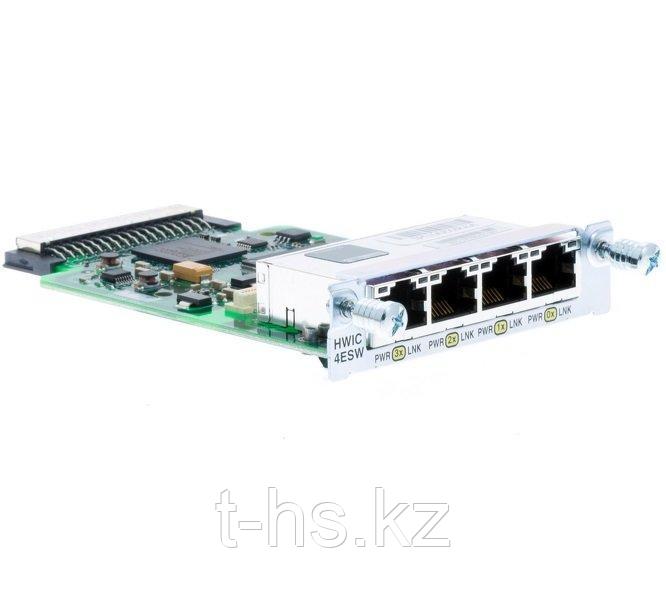Cisco 4-портовый одноширокий 10/100-разрядный Ethernet-коммутатор HWIC