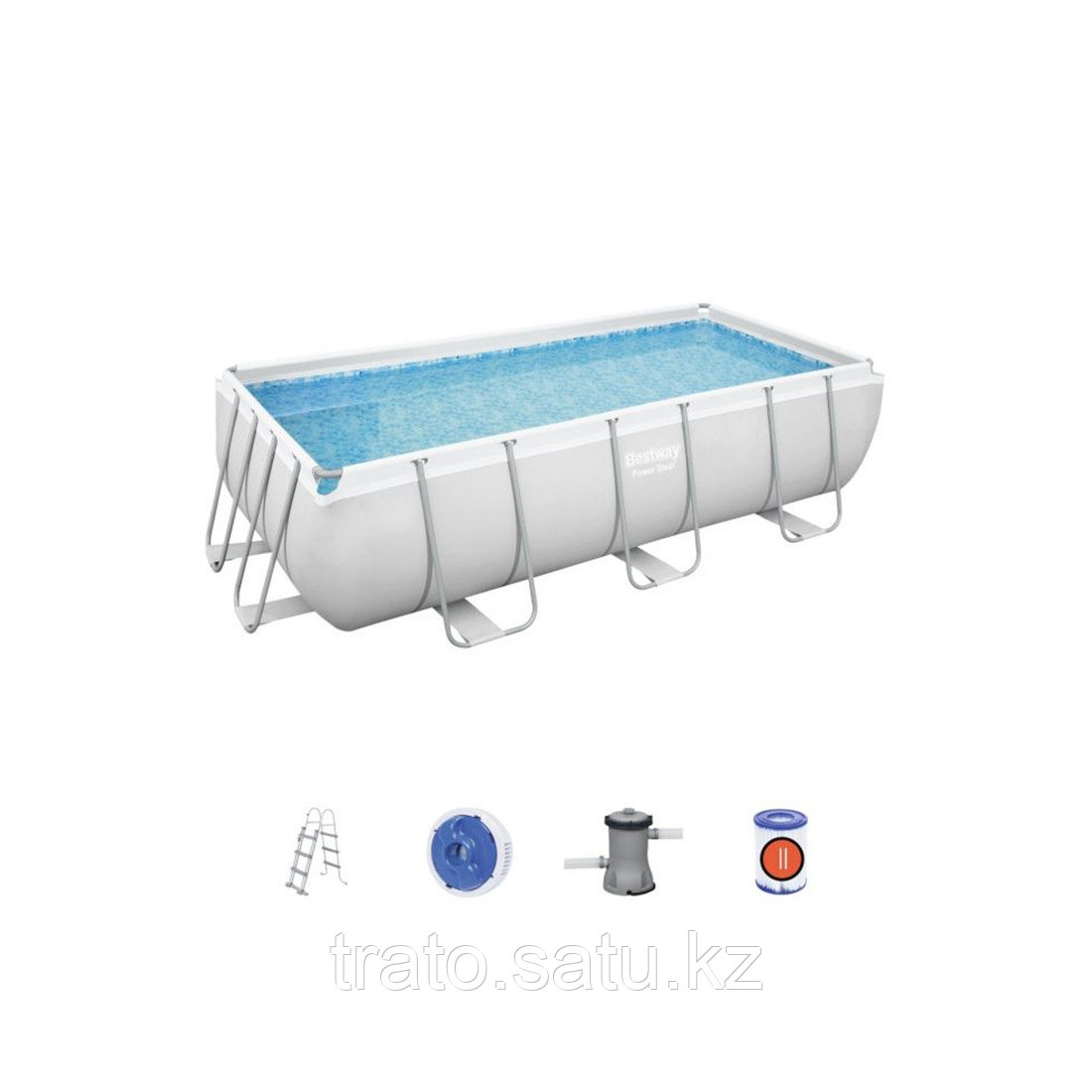 Каркасный бассейн Power Steel Rectangular 404х201х100см BESTWAY