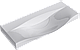 "Бергамо" Тумба с умывальником Bergamo 1000, цвет белый, две части (Ber.01.10/n/W), ТМ «AQWELLA», фото 2
