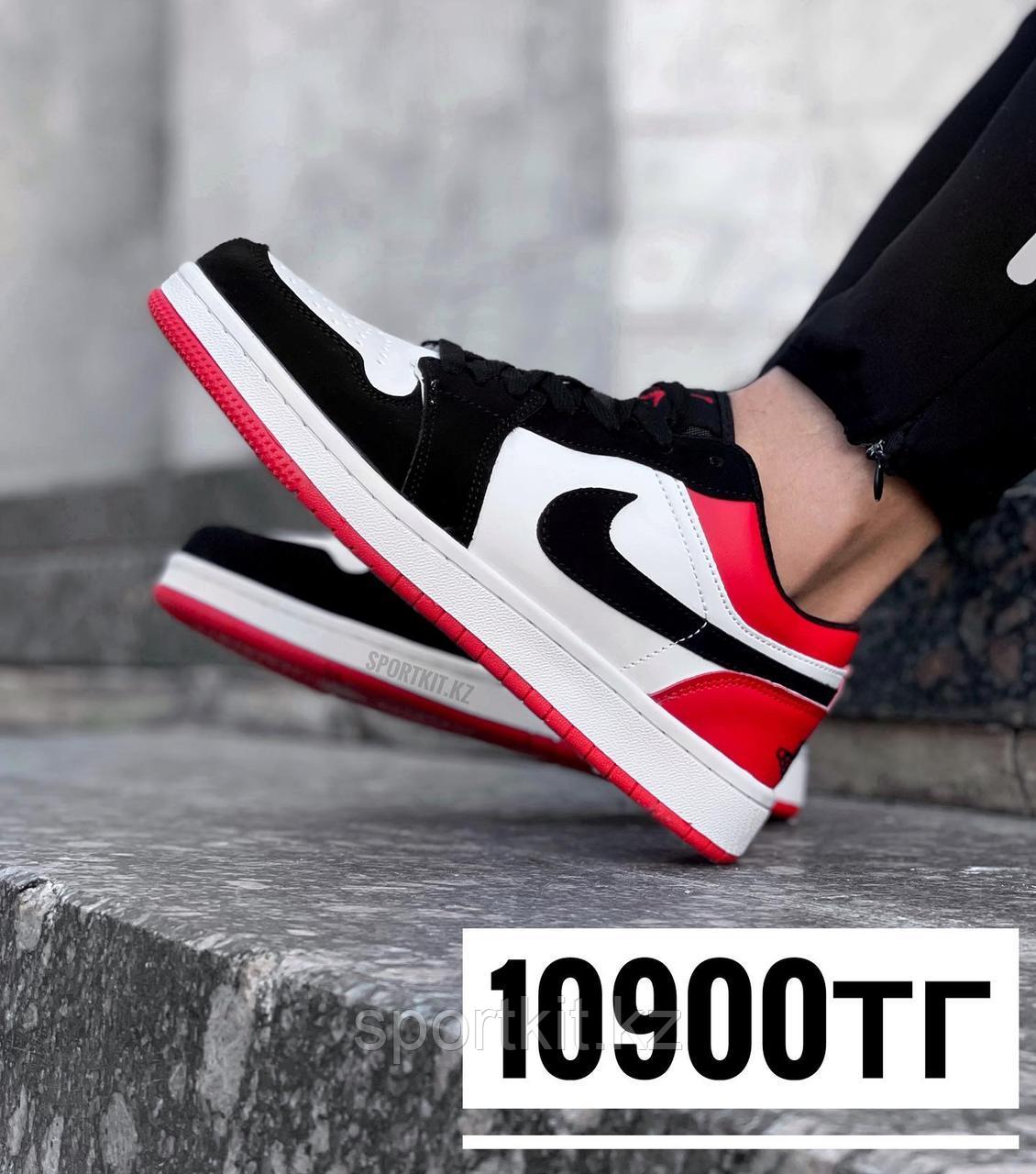 Кеды Nike Jordan низ крас чер лого 01