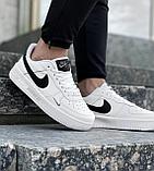 Кеды Nike force бел чер лого 1111-6, фото 4