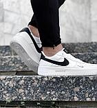Кеды Nike force бел чер лого 1111-6, фото 5