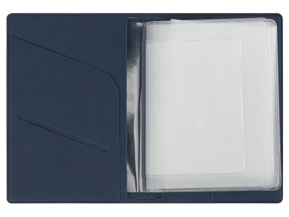 Классическая обложка для автодокументов Favor, темно-синяя - фото 5 - id-p101213761