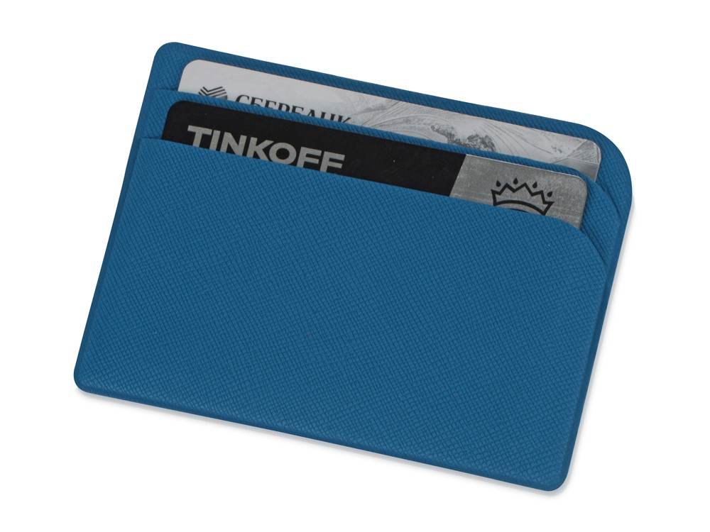 Картхолдер для 3-пластиковых карт Favor, синий - фото 1 - id-p101213774
