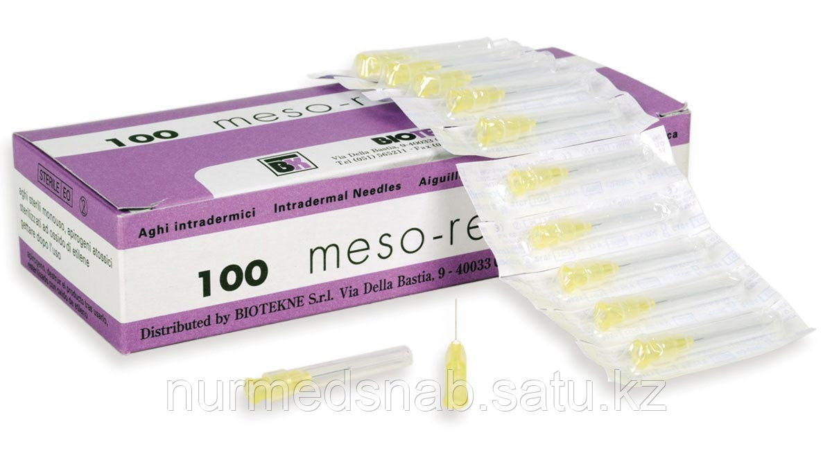 Игла для мезотерапии 30G (0,30 х 6 мм) Мезо-Релле - фото 1 - id-p101222207