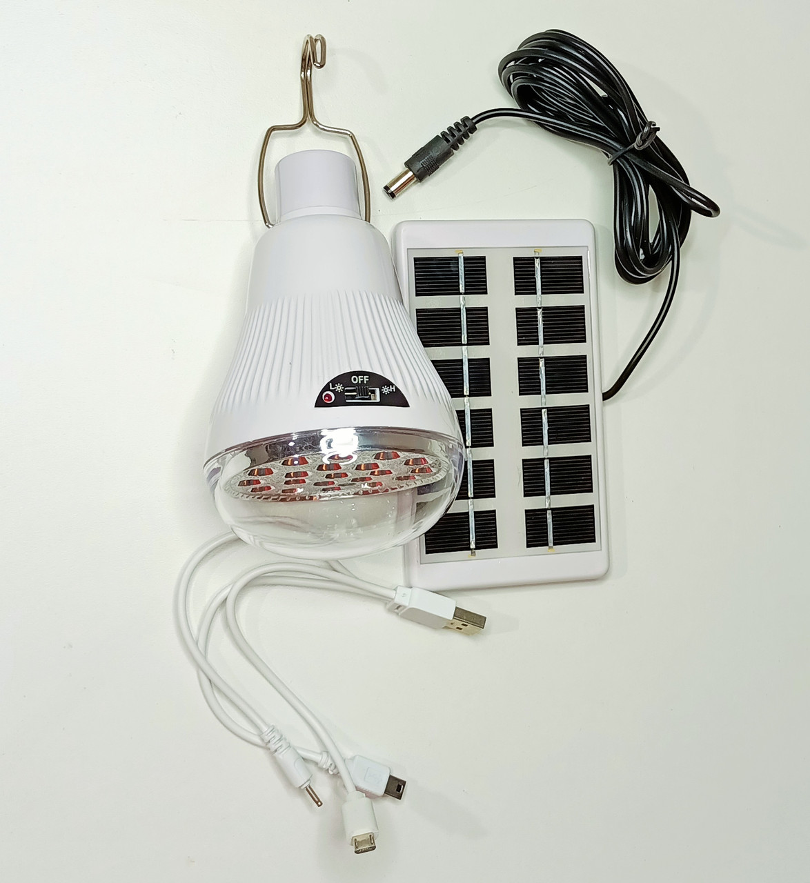 Автономная система освещения на солнечной батарее CR-6028USB - фото 1 - id-p101221893
